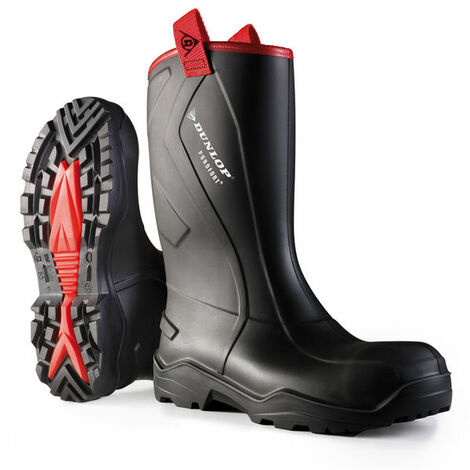 Dunlop - PUROFORT+RUGGED F/Safety Wellington Boot BLACK sz 13