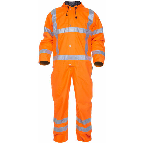 Hydrowear - URETERP SNS HI VIS WATERPROOF COVERALL ORANGE XL - Orange