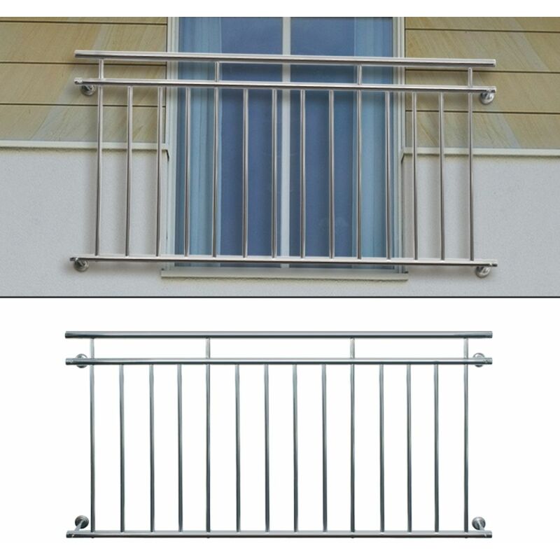 Garde-corps fenêtre, barre d'appui de sécurité à 3 câbles