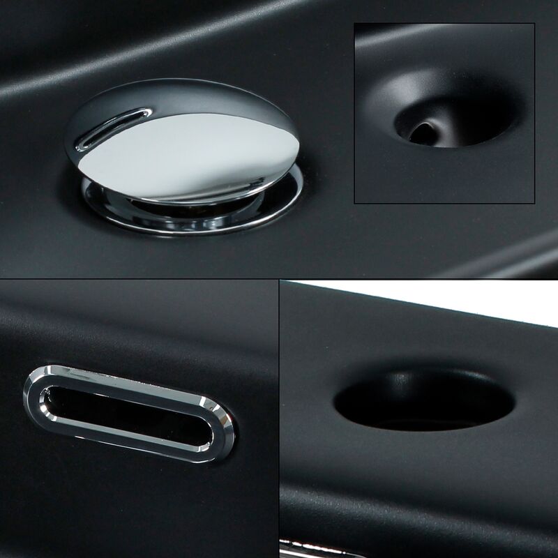 Lavabo Non renseigné ML-Design Lavabo en Céramique Noir Mat, Ø 32x13,5 cm,  Rond, Évier avec Trou d'Évacuation