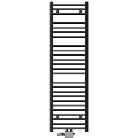 Radiateur Sèche-serviettes Sahara ECD Germany - 500x1800 Mm, Chromé, Courbé - Puissance 541W - Montage Mural Inclus - 7