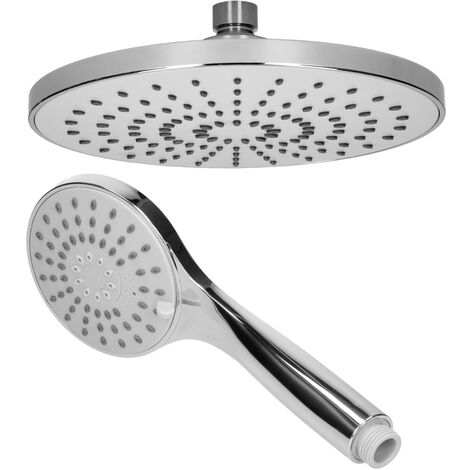 Pommeau De Douche Anti-Calcaire - 46 Buses - Laiton Chromé - Débit 8-9L/min - Raccord 1/2" - Pour Maison Ou Pro