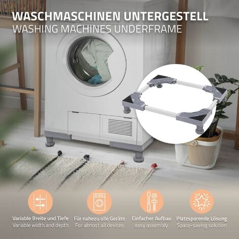 Support de Base mobile universelle pour machine à laver, réfrigérateur…, 4  pieds réglable de taille multifonctionnelle