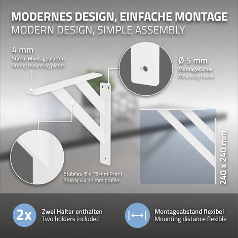 Acheter ICI 2x équerre étagère murale