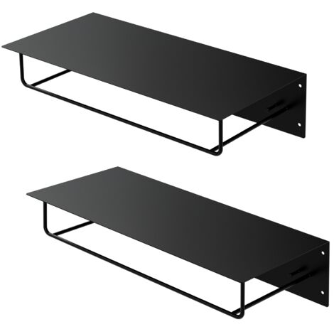 Portemanteau Suspendu Authentics - Corde Noire, 4 Crochets Chromés - 300 Cm