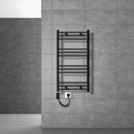 Luxebath Radiateur Lectrique Noir Mat Courb X Mm R Sistance