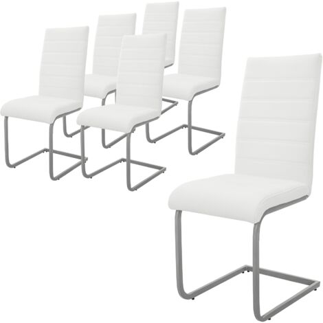 Lot De 2/4/6/8 Chaises De Salle à Manger Design Cantilever - Rembourrées, Piétement Luge