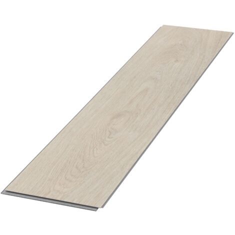 ML-Design Revêtement de Sol Clipsable en Vinyle 61cm x 12,8cm x 4,2mm 7,8m²/100 Planches Marron Chêne à Chevrons Clair Imitation Parquet Lames PVC Emboîtables Antidérapant Étanche Classe Charge 34 (1/5)