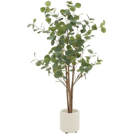 Olivier Artificiel 180 Cm ML-Design - Tronc Bois Naturel, Fruits En Plastique, Décoration Intérieur/Extérieur