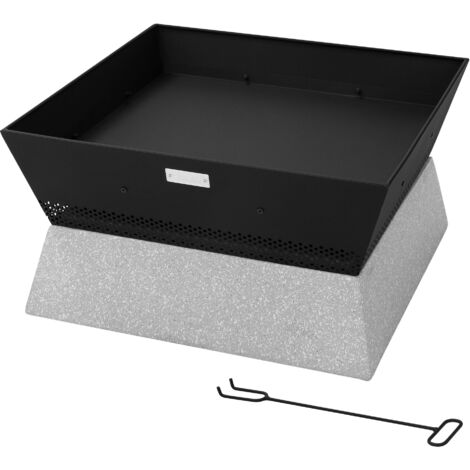Bassin D'ancrage Pour Chaîne De Pluie - 38 Cm, En Alliage Aluminium Noir, Décoration De Jardin Rustique