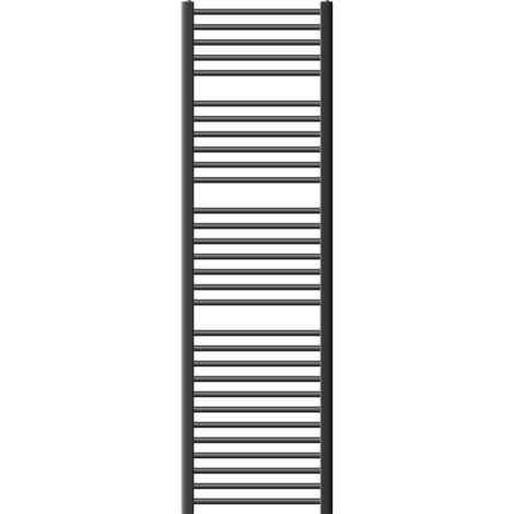 LuxeBath Radiateur Électrique Sahara 500x1800mm Droite, Anthracite, Raccord Latéral, Résistance 1200W, Thermostat Affichage Digital, Radiateur Sèche-Serviettes à Cartouche Chauffante de Salle de Bain (1/5)