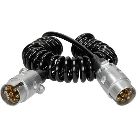 AOHEWEI Cable pour Remorque 5 Fils 5m Câble Electrique Remorque 5 Core Noir pour Caravane Un Camion Industrie 5 Fils 