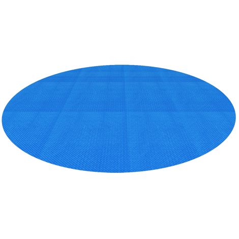 Couverture piscine ronde à bulles film PE bâche solaire chauffage Ø 3,6 m 400 µm