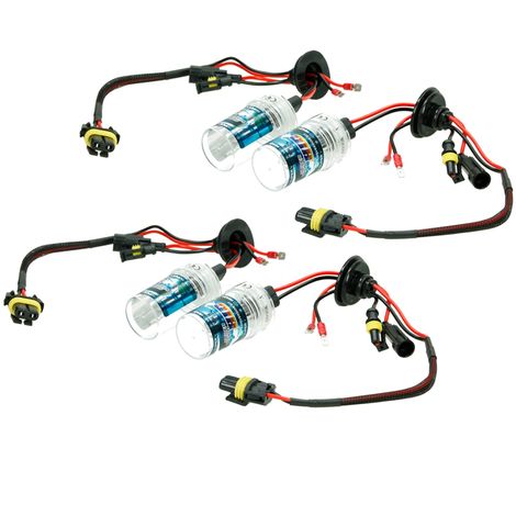 Pack de 2 ampoules H7 - 6000K - 55W de rechange pour Kit Xénon HID auto et  moto.