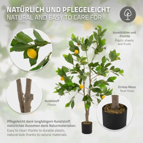 6 Faux Citrons Artificiels Réalistes - 3 Jaunes + 3 Verts Pour Décoration
