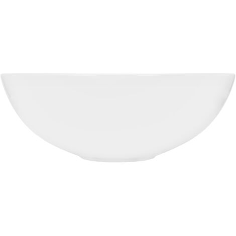 Vasque salle de bains OVALIS A poser Céramique blanche brillante