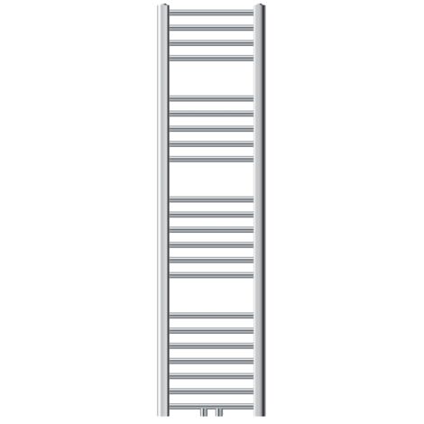 Luxebath – Sèche-serviette mural 300 x 1400 mm – Chrome – Raccordement central – Puissance calorifique élevée – Design moderne pour salle de bain (1/5)