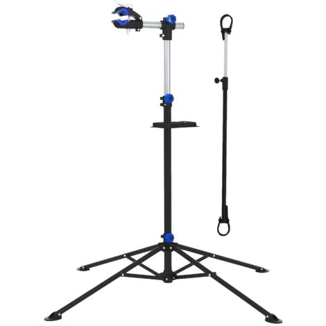 Support de réparation de vélo réglable en acier avec plateau