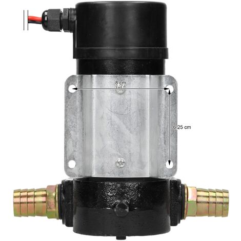 ECD Germany Pompe Diesel en Fonte, 10,5x13x20 cm, Noir, 155W, 12V