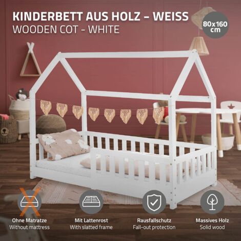 Atmosphera - Lit cabane Enfant Bosco - Bois 90x190 cm