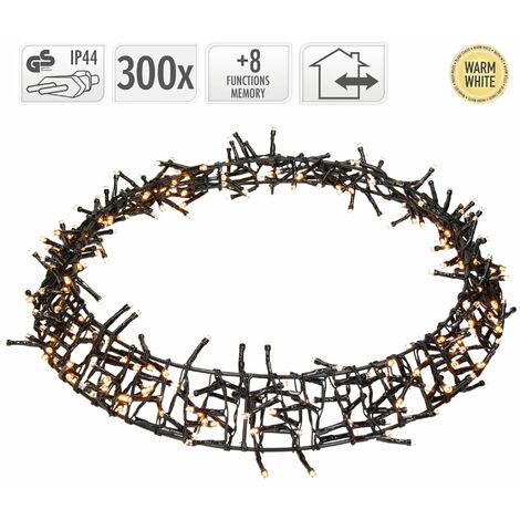 Couronne De Noël LED - ECD Germany - 50 Cm - 1440 LEDs - Blanc Chaud - Minuterie IP44