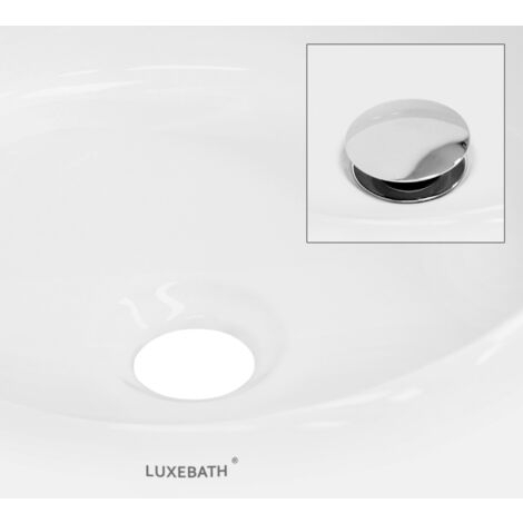 Lavabo En Céramique Noir Lave-mains Moderne + Garniture De Vidage 410x335x145 Mm~4064649086159 02c Mp