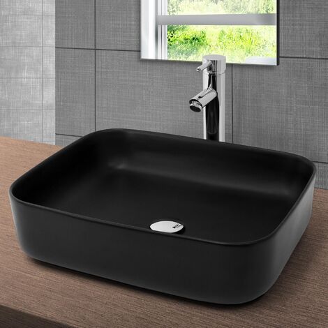 Mitigeur lavabo design tête diamant original noir de qualité robinet