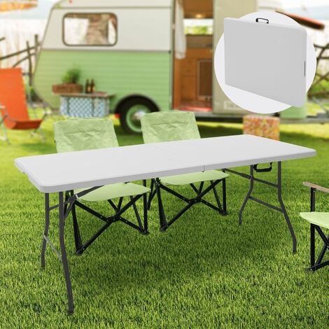 Table Pliable de Camping Table de Jardin Pliante Plastique Robuste