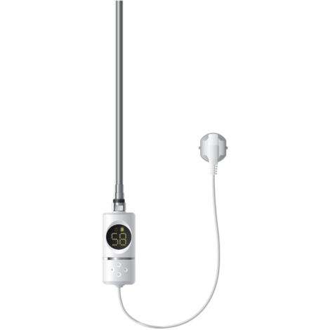 ML-Design Élément Chauffant Blanc 300W avec Thermostat et Écran LCD Résistance Électrique pour Radiateur Salle de Bain avec Interrupteur Marche/Arrêt Mode Minuterie Régulateur de Température