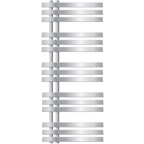 Luxebath – Radiateur sèche-serviettes eau chaude 500 x 1200 mm – Chrome – Puissance 329W – 15 tubes – Installation facile avec kit de fixation (1/5)