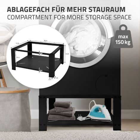 Socle Avec Roulettes Pour Machine à Laver Ou Réfrigérateur - Lot De 2 - Hauteur 6 Cm, Avec Freins - Ajustable Et Mobile