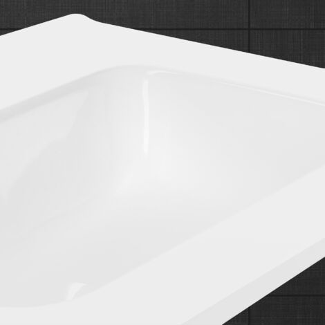 Lavabo En Céramique Blanc Lave-mains Avec Garniture Vidage Blanc