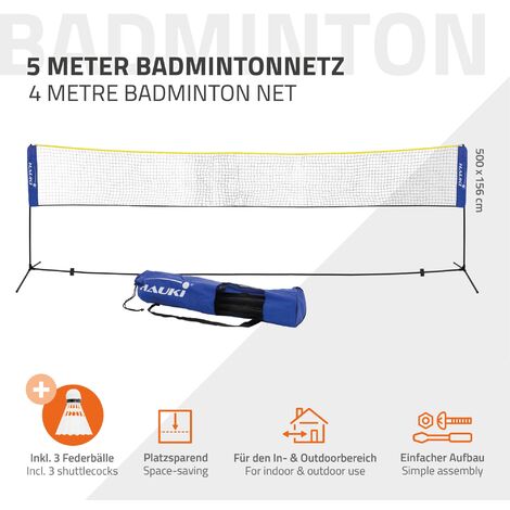 Filet de badminton et de mini tennis portable
