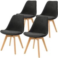 Chaises Scandinaves Design - Lot De 4 Pour Salle à Manger
