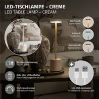 ML-Design Lampe De Table LED 8x34,5cm Blanche, 3 Couleurs De Lumiere Intensite Reglable Capteur Tactile Batterie Rechargeable Usb C Eclairage De Bureau Lecture Autonomie Longue Design Moderne 89543858