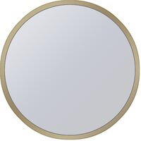 Table gigogne 2x verre miroir table basse en métal doré Ø 40/45 cm WOMO-DESIGN®