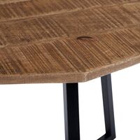 Table basse gigogne en bois massif manguier naturel fer noir set 2x WOMO-DESIGN®