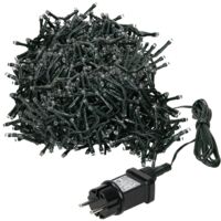 ECD Germany Guirlande Lumineuse Extra Blanc Chaud 1000 LED - 20 m Intérieur/Extérieur - IP44 Imperméable - 8 Programmes - Chaînes Lumineuses LED pour Arbre Sapin de Noël - pour Balcon, Jardin, Mariage