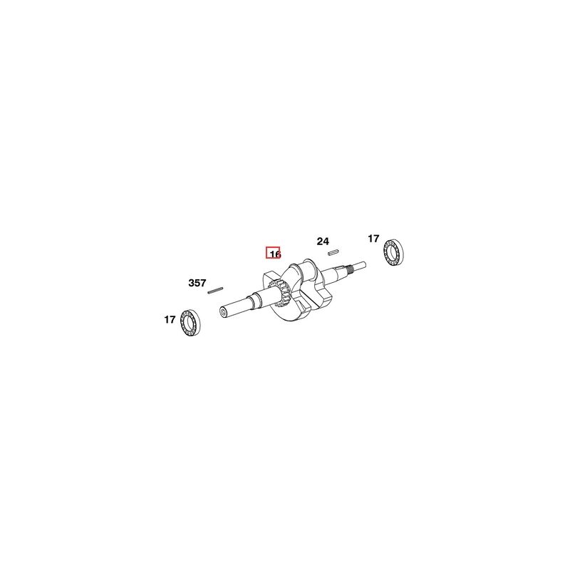 ALBERO QP EX 691452 BRIGGS & STRATTON -797019 - R.A.G. Riparazioni Attrezzature Giardino