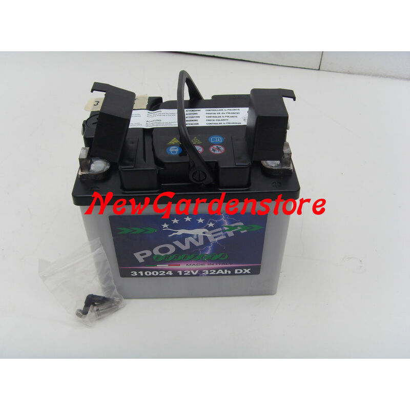 Batteria avviamento trattorino rasaerba 310024 12V/32A polo positivo DX