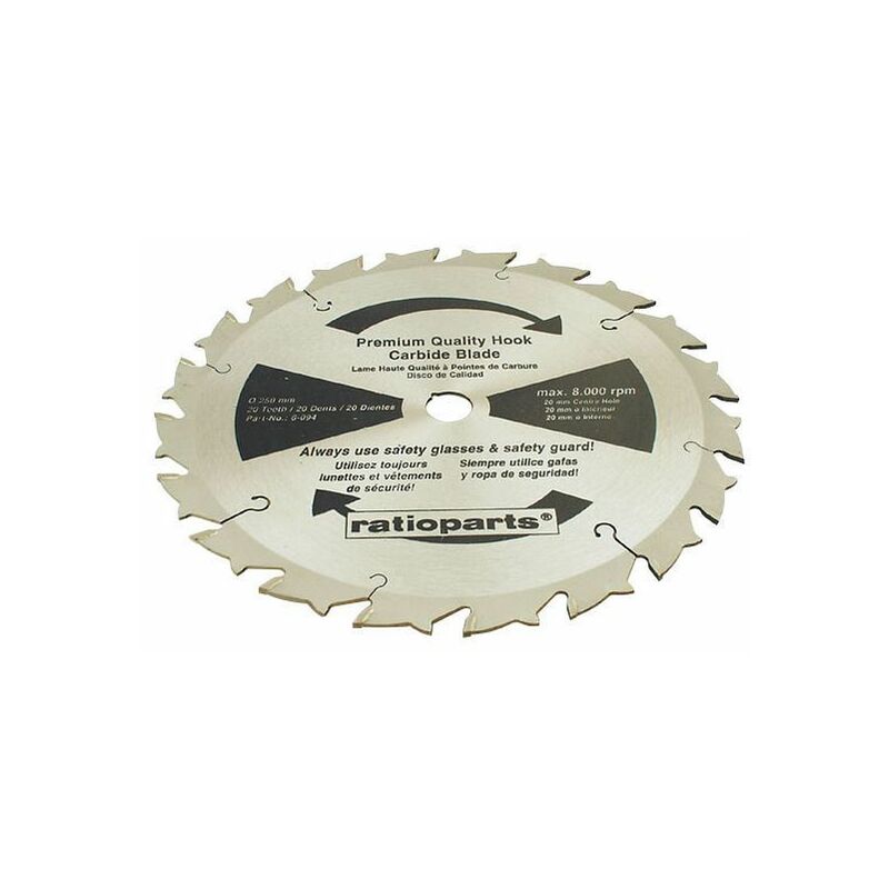 Lama per decespugliatore a tre denti 2 pezzi, lama per decespugliatore  universale, lame per decespugliatore a disco, 25,4 x 255 mm, spessore: 3 mm