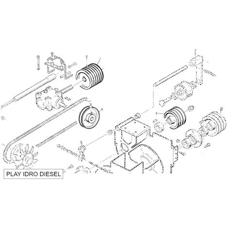 Puleggia 5 gole PLAYGREEN PG SR ORIGINALE GIANNI FERRARI BFB 95049150001