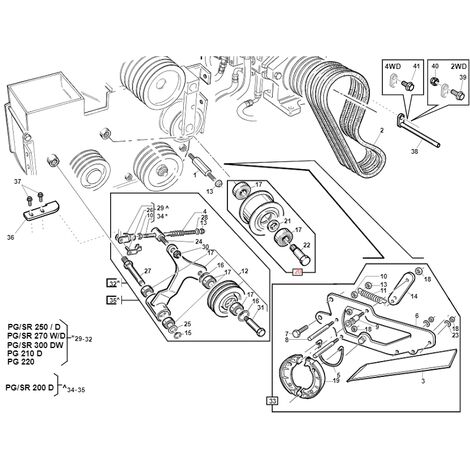 Puleggia ritegno cinghie premontata PG ORIGINALE GIANNI FERRARI BFB 95302101700