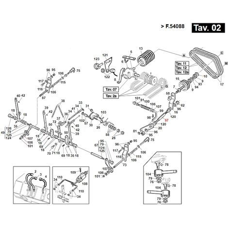 Perno tenditore PDP motore TURBOGRASS ORIGINALE GIANNI FERRARI 01.40.00.0261