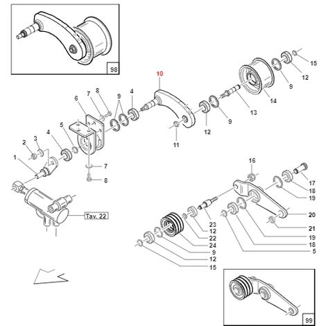 Tenditore PTO TURBOZ 440D ORIGINALE GIANNI FERRARI 01.50.40.0201