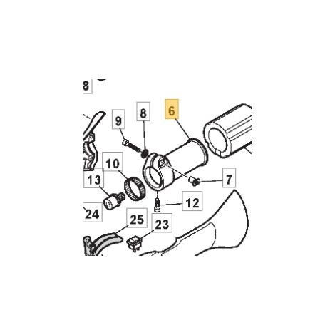 Supporto tubo ORIGINALE STIGA decespugliatore tagliabordi 28hd 323782003/0