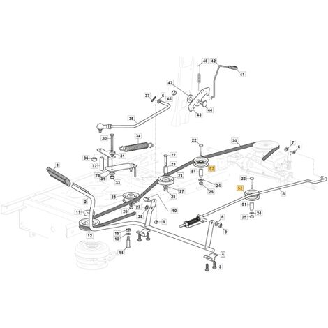 Puleggia in plastica ORIGINALE STIGA trattorino tagliaerba 1330m 125601612/0