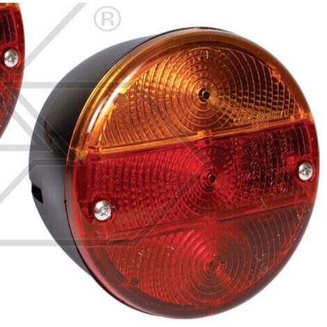Fanale posteriore macchina agricola sinistro tondo 3 luci Di 115 mm A28197