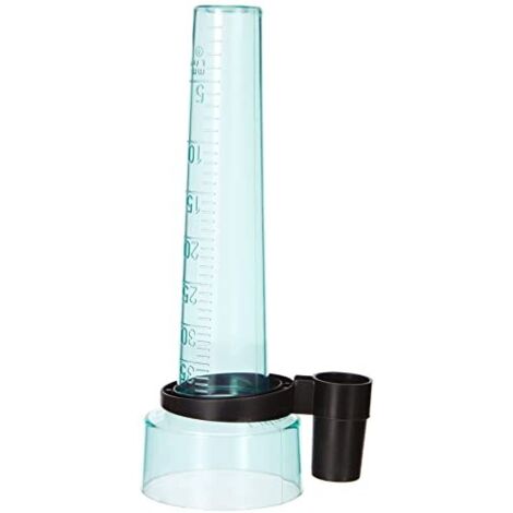 Pluviometro Kerbl Con Anello Girevole - Misuratore Di Pioggia Da Esterno Per Giardino