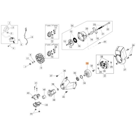 Campana frizione decespugliatore modelli BC270S ORIGINALE STIHL 61280130AR
